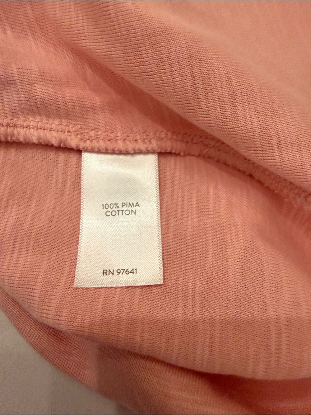 J. Jill Pima-Slub Elbow-Sleeve Tee in Salmon Pink - 100% Pima Cotton - Size 3X - Picture 4 of 7